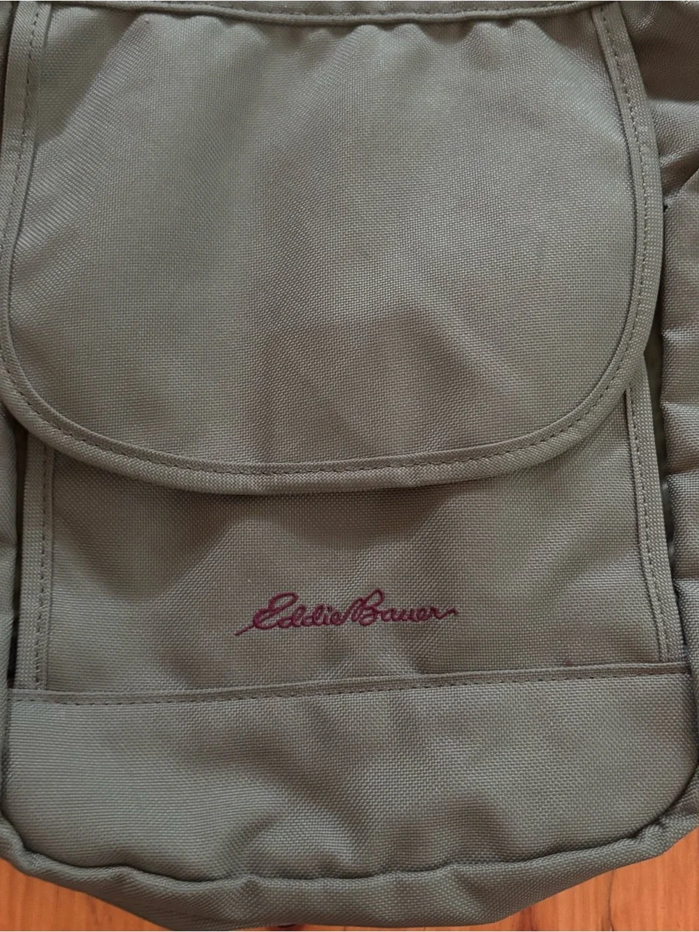 Eddie Bauer Olive Green Messenger Crossbody Bag for Men